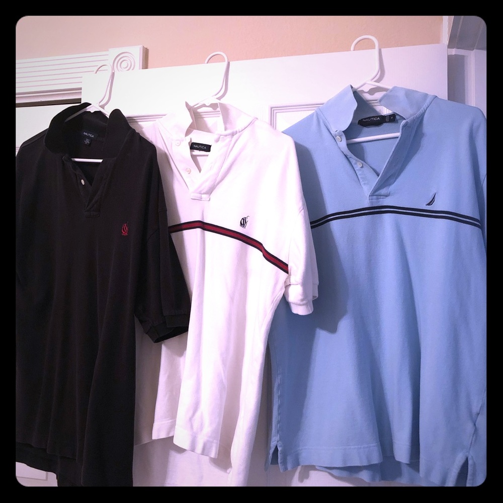 Lot of 3 - Authentic Nautica Polo Shirts